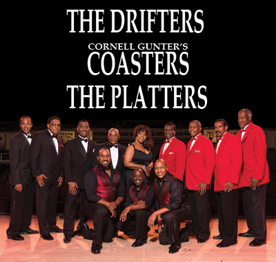 The Drifters, Cornell Gunter's Coasters & The Platters at Rochester Auditorium Theatre