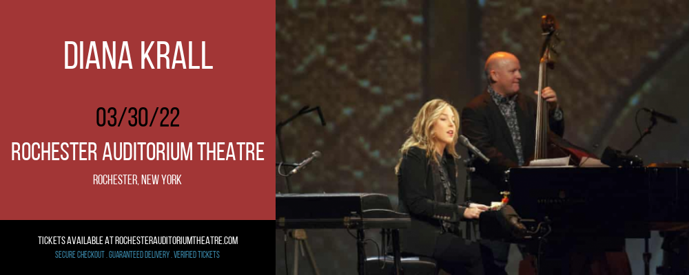 Diana Krall at Rochester Auditorium Theatre tickets Diana Krall at Rochester Auditorium Theatre