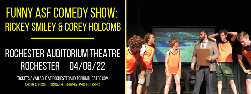 Funny ASF Comedy Show: Rickey Smiley & Corey Holcomb at Rochester Auditorium Theatre tickets Funny ASF Comedy Show: Rickey Smiley & Corey Holcomb at Rochester Auditorium Theatre