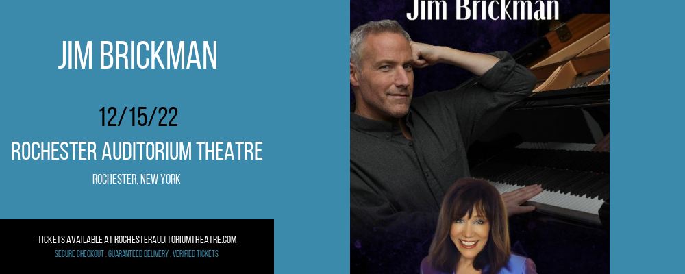 Jim Brickman at Rochester Auditorium Theatre tickets Jim Brickman at Rochester Auditorium Theatre