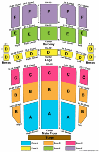 rochester auditorium theatre seating chart