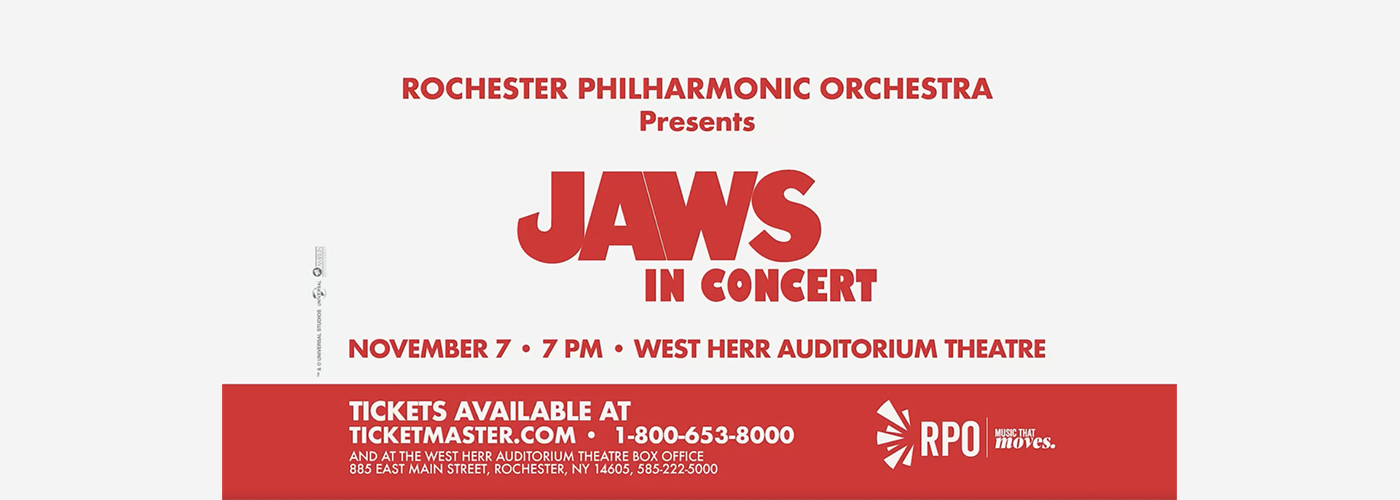 Rochester Philharmonic Orchestra: Jaws In Concert